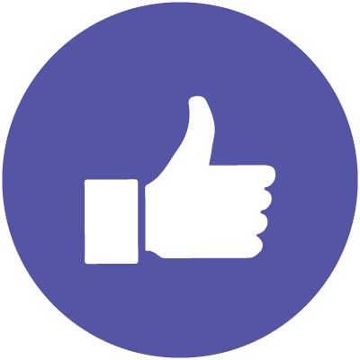 An icon for Digi Roar 360 marketing consultants for their social media management service section. The image icon shows an example of social media like icon.