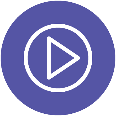 An icon for Digi Roar 360 marketing consultants for their advertising and promotion service section. The image icon shows an example of play button for content creation for ads on meta and traditional services to build their online presence.